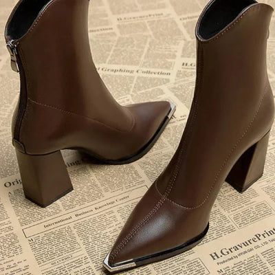 Talons en Cuir à Coupe Détendue