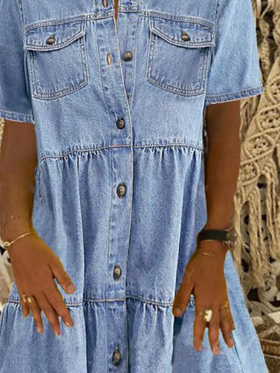 Amelia - Robe en Jean Bohème
