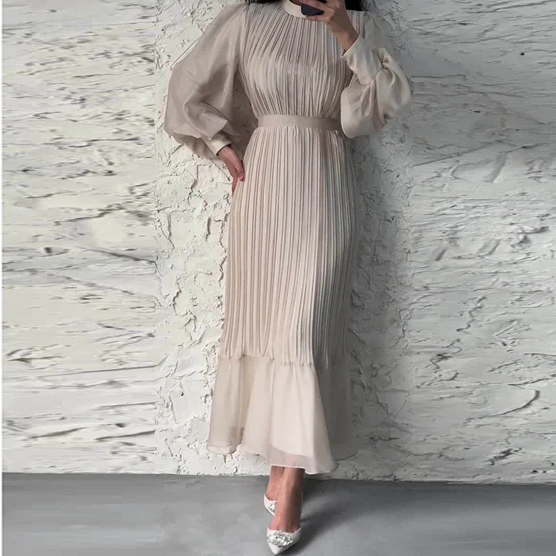 Alisa - Robe Plissée Elégante et Intemporelle