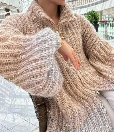Aimee | Pull à paillettes pour femmes | Chaud