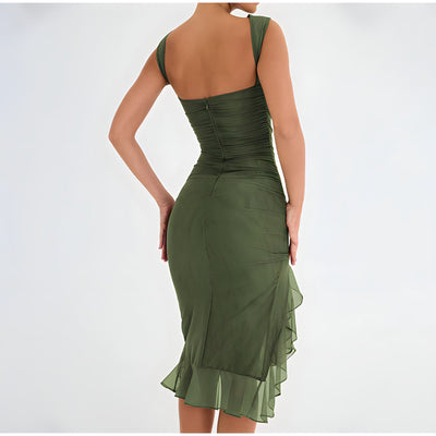 Vaness – Robe Midi Fluide Élégance Naturelle pour Tous les Jours