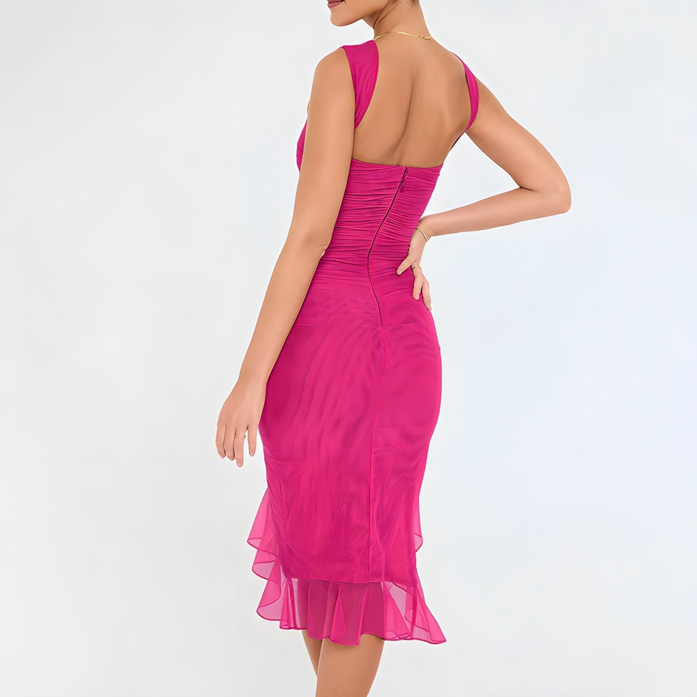 Vaness – Robe Midi Fluide Élégance Naturelle pour Tous les Jours