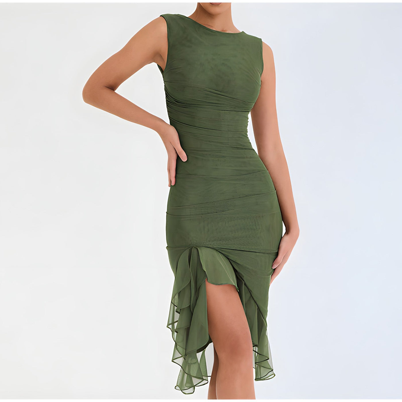 Vaness – Robe Midi Fluide Élégance Naturelle pour Tous les Jours