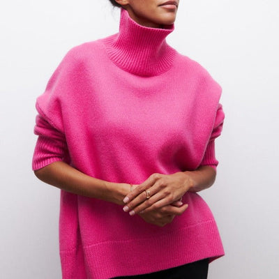 ArtelierDeRoche™ | Col roulé pull-over lacé