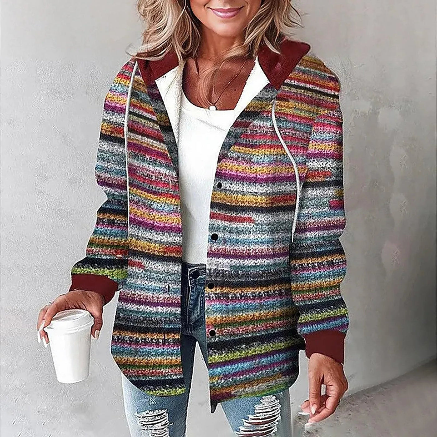 Élise – Veste douce et chaude pour des journées d'automne parfaites