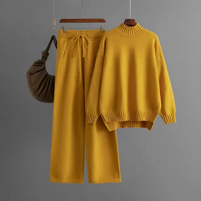 Ylenia™ - Ensemble élégant composé d'une chemise à manches longues et d'un pantalon fuselé.
