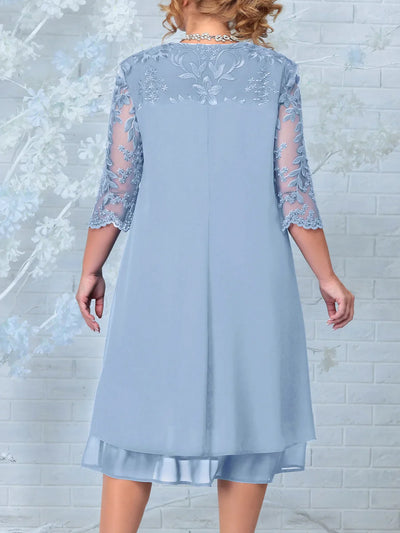 Robe de banquet taille plus pour femmes | Midi
