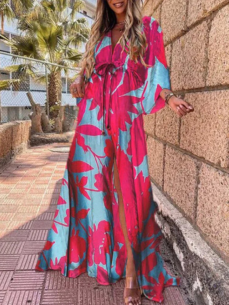 Amelie | Robe d'été de plage pour femme | Maxi