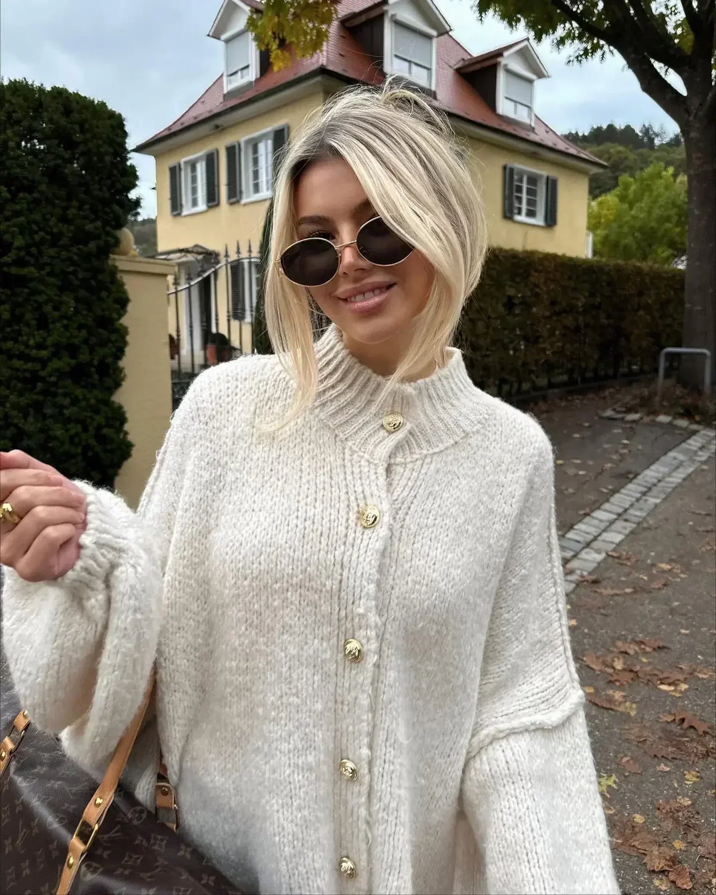 Cardigan surdimensionné pour femmes | Chaud
