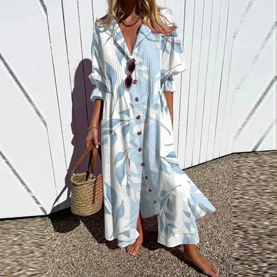 Margaux - Robe d'été boho avec décolleté en V et manches