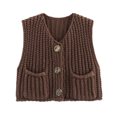 Angelique - Cardigan douillet en tricot à boutons