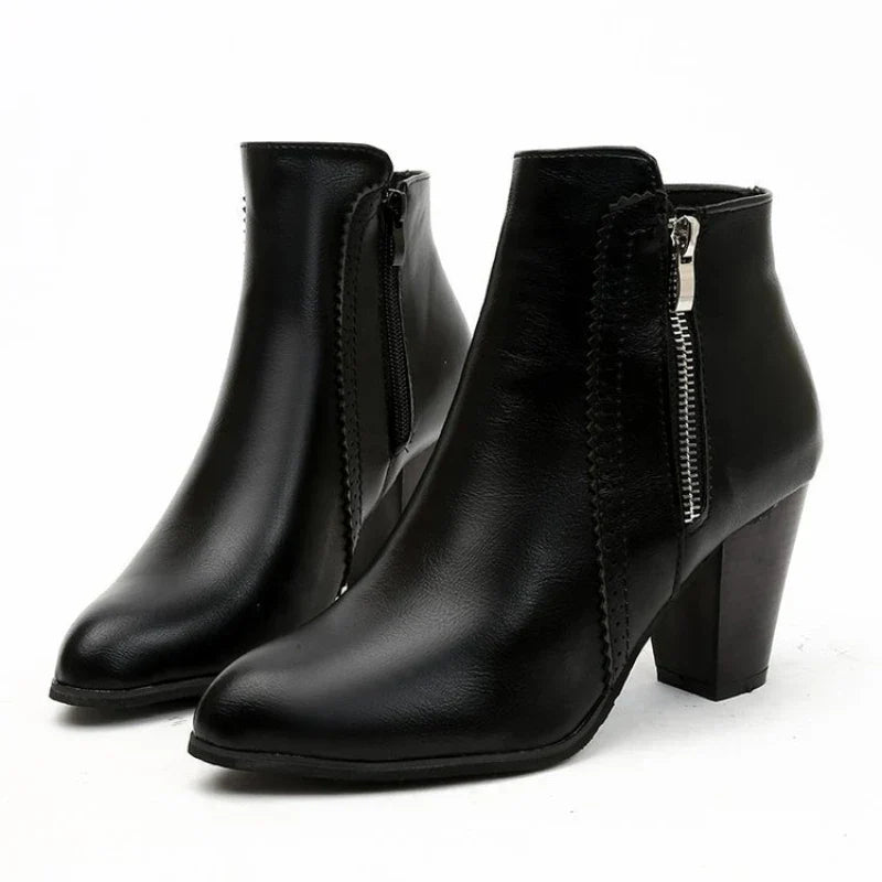 Bottes à Talons Chunky Rétro