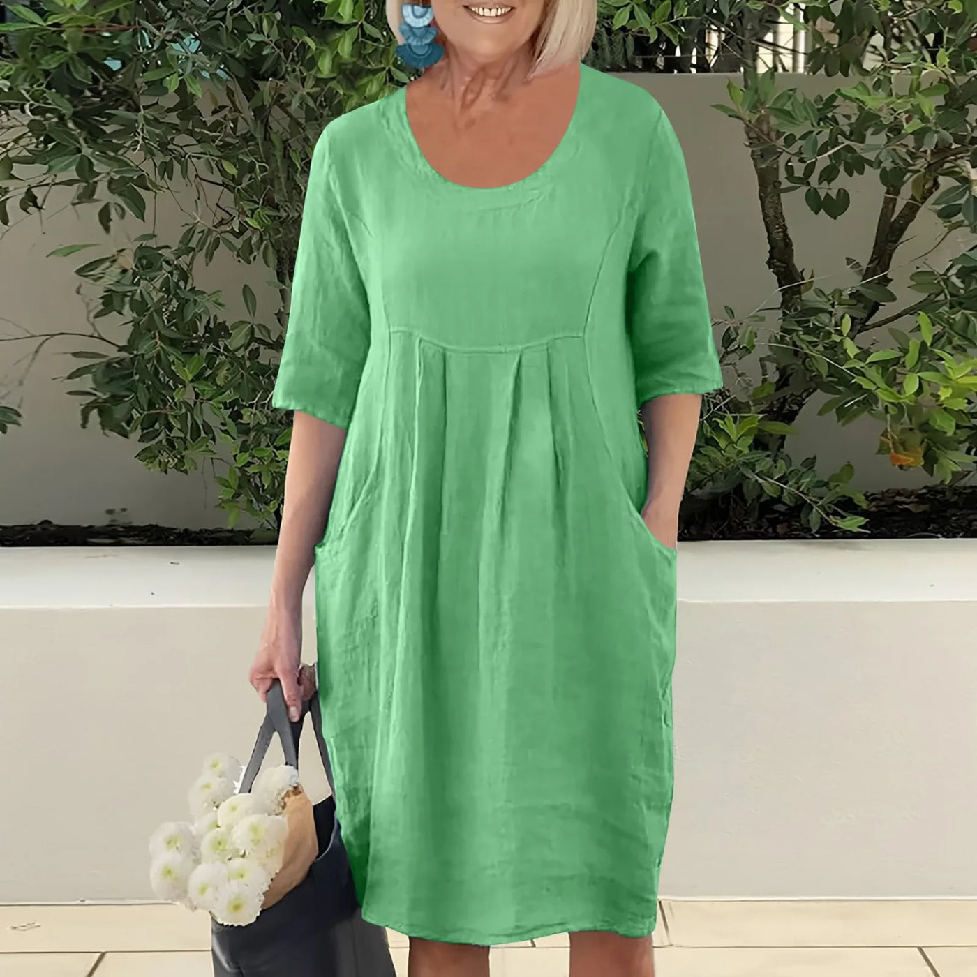 AtelierdeRocheParis™ | Robe Été Élégante en Lin