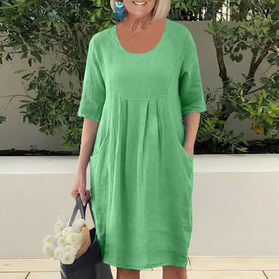 AtelierdeRocheParis™ | Robe Été Élégante en Lin