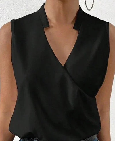 Amalia - Blouse Femme Sans Manches Légère et Élégante