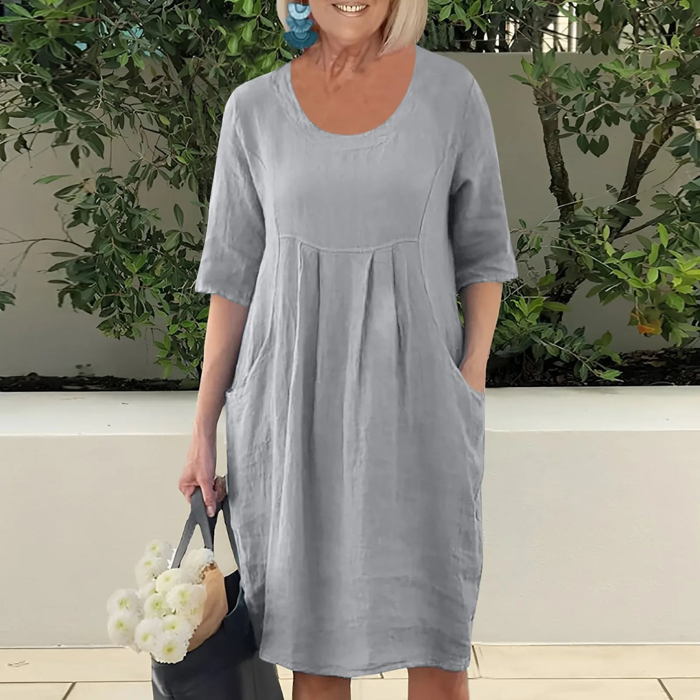 AtelierdeRocheParis™ | Robe Été Élégante en Lin