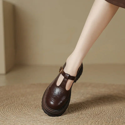 Chiara | Élégantes Chaussures Mary Jane en Cuir de Haute Qualité