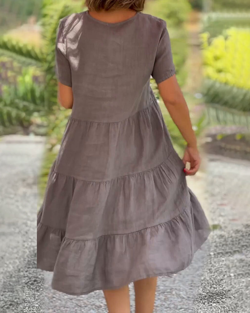 Virella™ Robe en coton et lin