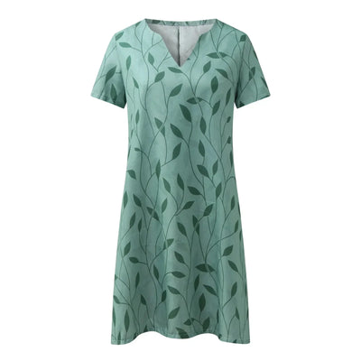 Inès - Robe d'été élégante avec décolleté en V