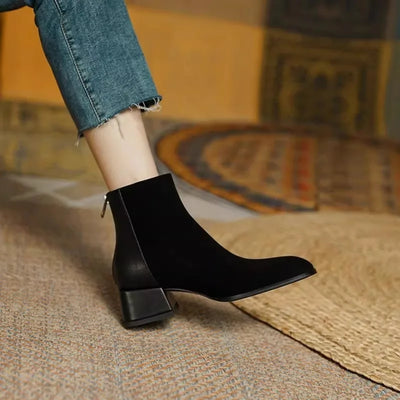 Bottes en Cuir Gelé