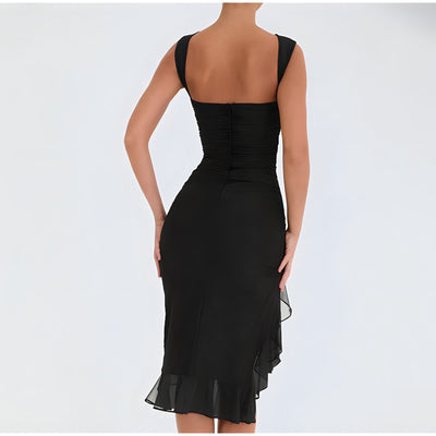 Vaness – Robe Midi Fluide Élégance Naturelle pour Tous les Jours