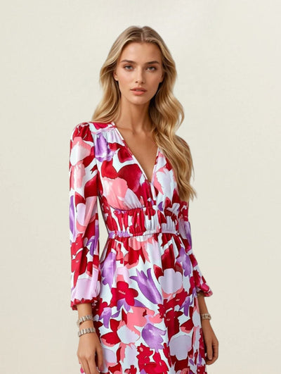Yasmine | Robe longue décontractée avec silhouette fluide pour femmes