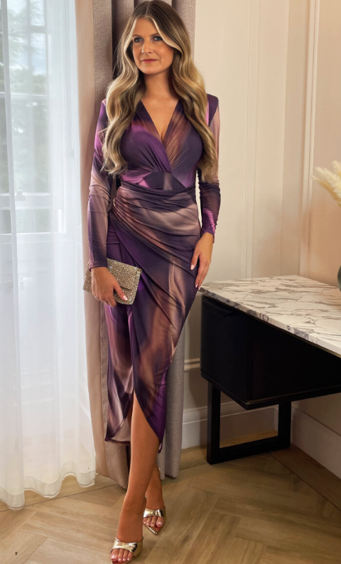 Léna - Elégante robe à fleurs en tissu léger pour l'été