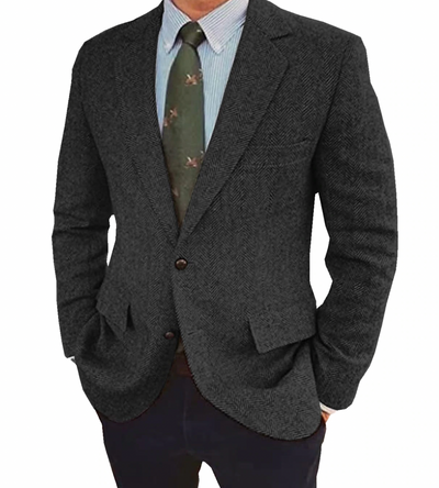 Alexander | Blazer en chevrons à coupe slim pour homme