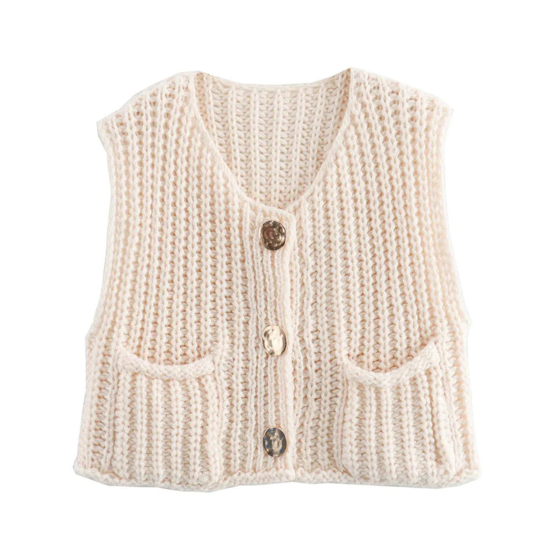 Angelique - Cardigan douillet en tricot à boutons
