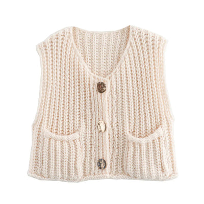 Angelique - Cardigan douillet en tricot à boutons