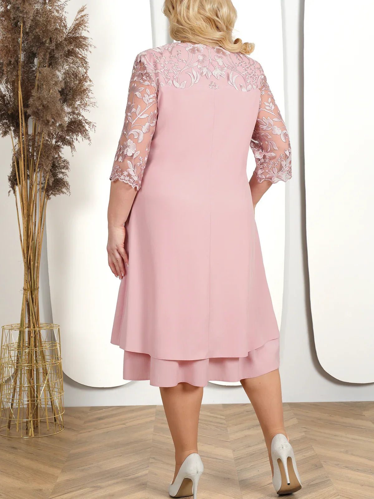 Robe de banquet taille plus pour femmes | Midi