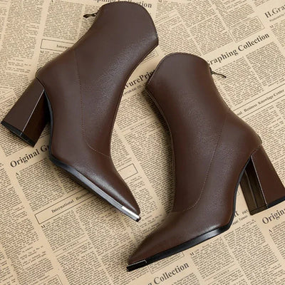 Talons en Cuir à Coupe Détendue