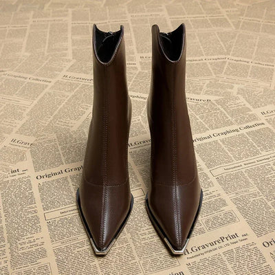 Talons en Cuir à Coupe Détendue