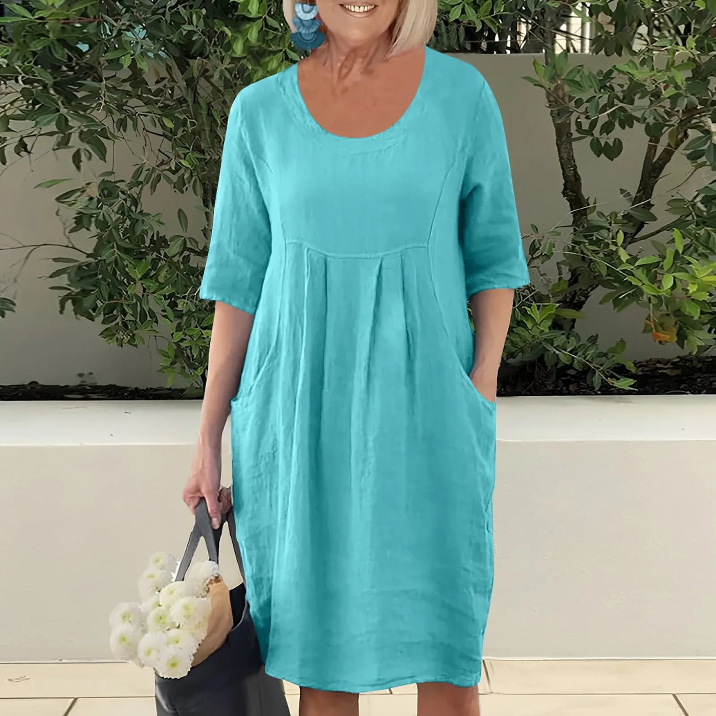 AtelierdeRocheParis™ | Robe Été Élégante en Lin