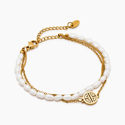 Edmonton Essence™ | Layered Pearl Bracelet