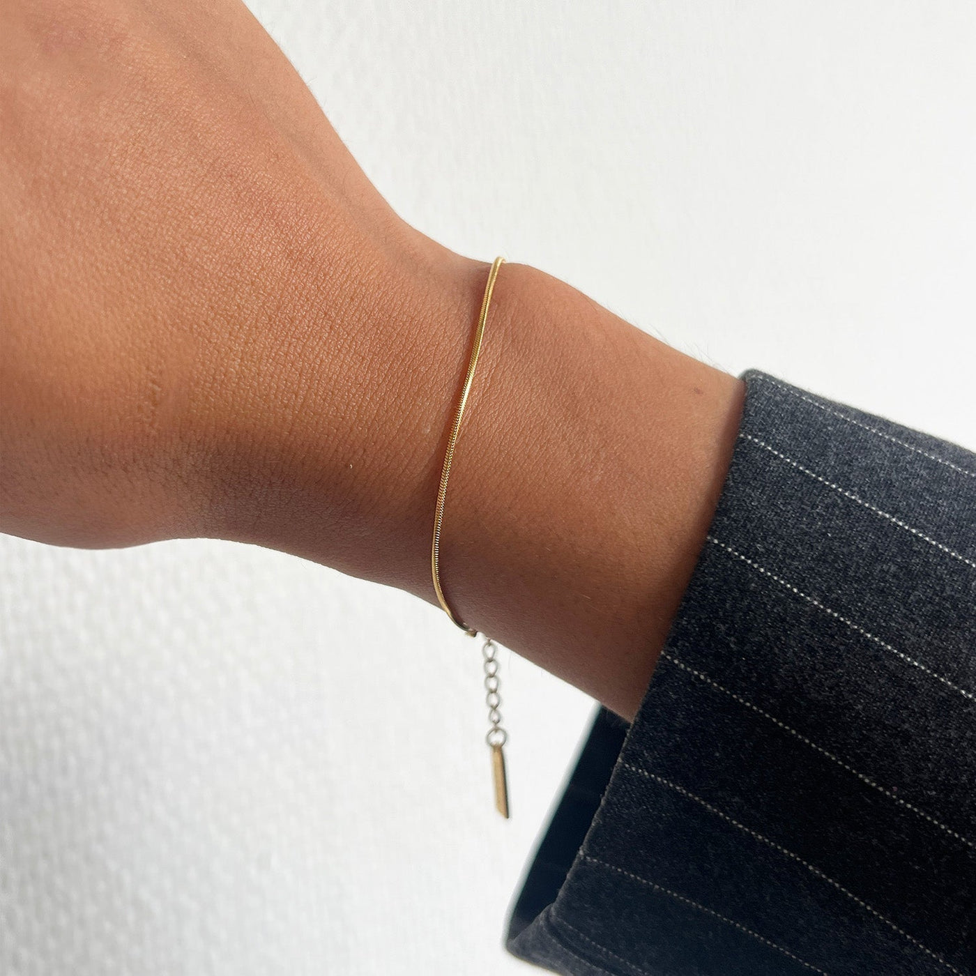 BLOOMING – Bracelet Fin en Acier Inoxydable Doré
