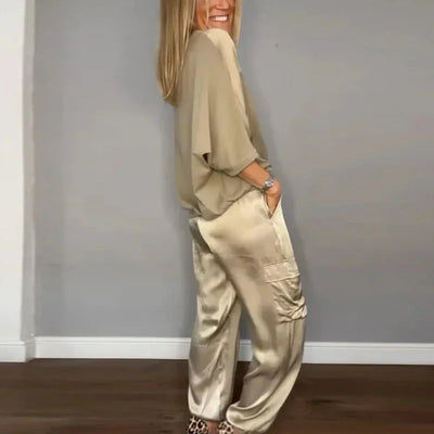 Ensemble en satin chic et élégant pour femme