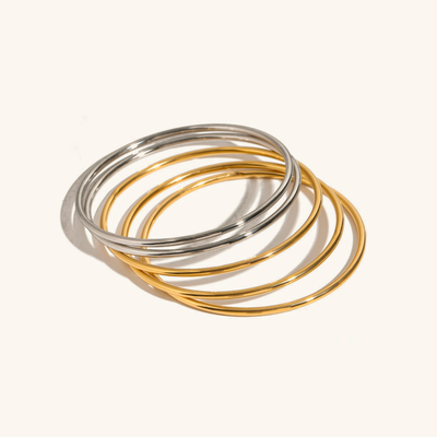 Shannon – Set de Bracelets Dorés