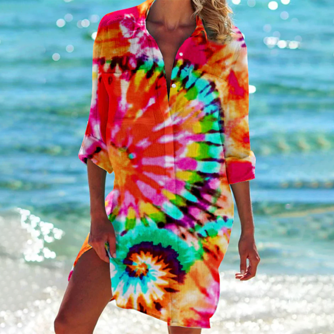 Gina | Robe chemise de plage pour femme | Mini