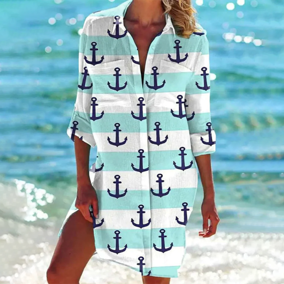 Gina | Robe chemise de plage pour femme | Mini