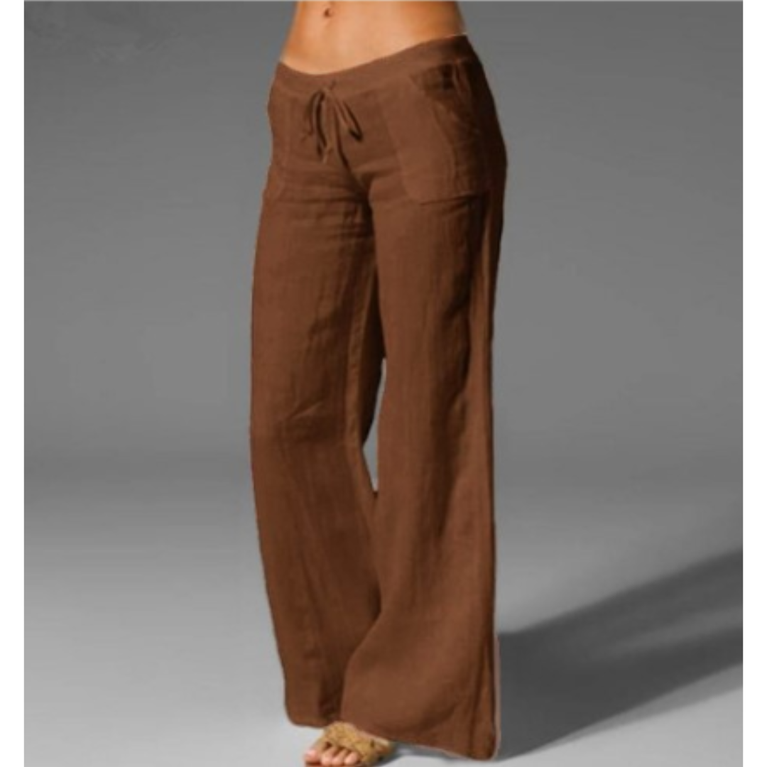 Shane | Pantalon large pour femme | Taille basse