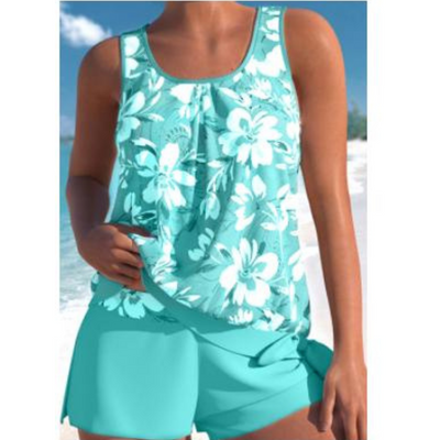Ensemble Tankini Femme à Imprimé Floral