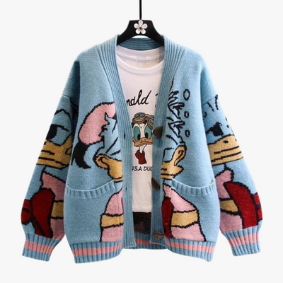 Pull-over Indie Cartoon pour femmes | Chaud