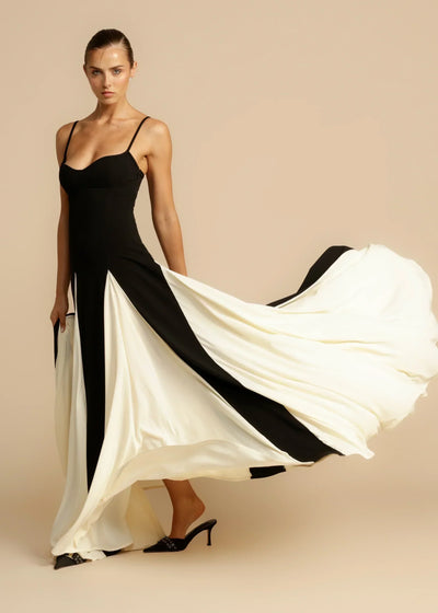 Arielle™ | Robe bicolore chic