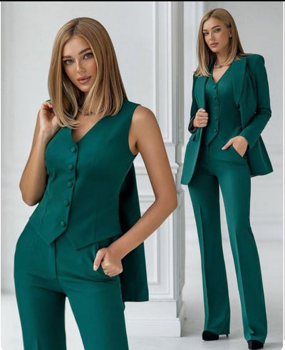 Tailleur "Sophie" (blazer+pantalon+gilet)