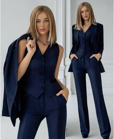 Tailleur "Sophie" (blazer+pantalon+gilet)