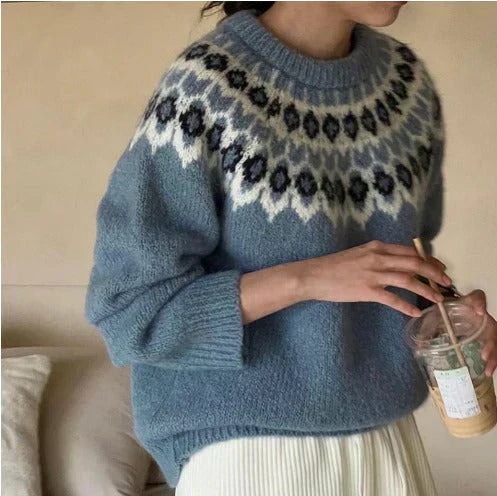 Sophie | Pull Jacquard Élégant