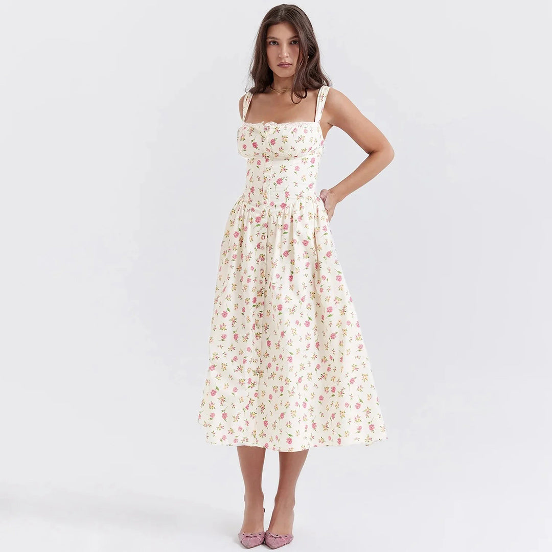 Stanislava – Robe Midi Classique et Intemporelle pour un Style Élégant
