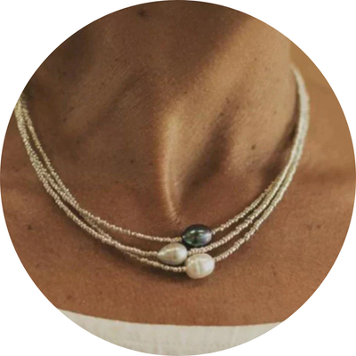 Perles Naturelles – Collier Vintage
