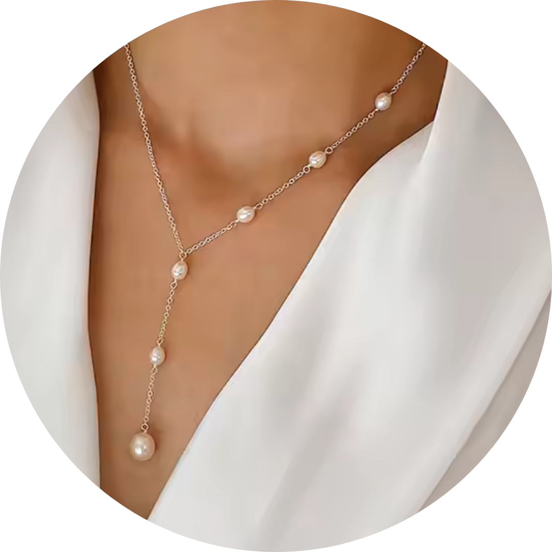 Collier Vintage avec Perles Goutte